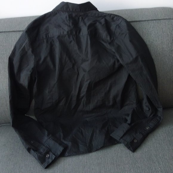 Diesel Black Button Down Long Sleeve 00JCET_KYAAG 100% Cotton Shirt Size XXL - Picture 9 of 12